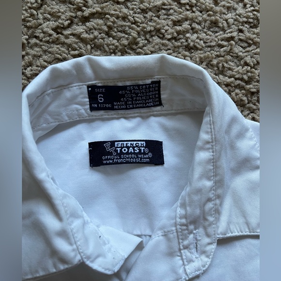 French Toast uniform white button down shirt boys - Picture 2 of 4